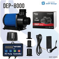 【NEWモデル】HSBAO社製　DEP-8000　吐出量8000L/H (毎分133L)　最大揚程4.5m　DCポンプ　水中ポンプ