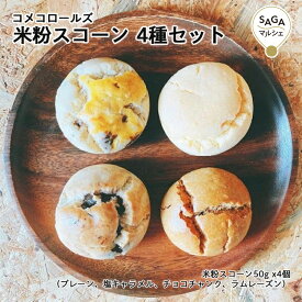 米粉スコーン 4種セット 神埼市・COREST-LABO コメコロールズ 米粉 グルテンフリー 小麦粉不使用 スコーン スイーツ おやつ 洋菓子 お菓子 お取り寄せ ギフト グルメ 佐賀