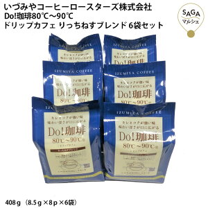 Do!珈琲80℃〜90℃ドリップカフェ りっちねすブレンド 6袋セット ドリップコーヒー 個包装 大容量 お徳用 業務用 お取り寄せ ギフト こーひー 粉 珈琲
