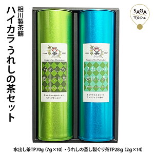 ハイカラ うれしの茶セット 緑茶 玉緑茶 水出し茶 ブレンド 玉緑茶製法 希少 佐賀 嬉野 ギフト 贈り物 贈答 無糖 パック ポット