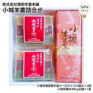小城羊羹詰合せ 昔風手造り一口サイズ12個入2袋 羊羹 お取り寄せグルメ まわりが固い こつぶたちようかん…