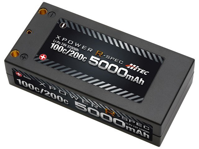 HiTec XPOWER R-Spec 100c 受注生産品 200c 店 Li-Po 2s7.4v 5000mAh