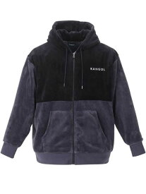 ボアパーカー 大きいサイズ メンズ ファー フリース ジップ KANGOL カンゴール 暖か 冬用 男 かっこいい 服 C041124-09