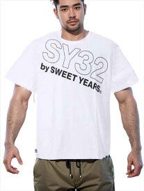 ロゴTシャツ 大きいサイズ メンズ SY32 プリントtシャツ カジュアル 半袖 消臭テープ 再帰反射 男 かっこいい 服 C050331-03