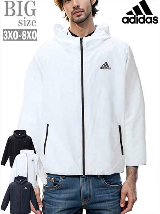 楽天市場】ナイロンジャケット adidas 大きいサイズ メンズ アディダス 