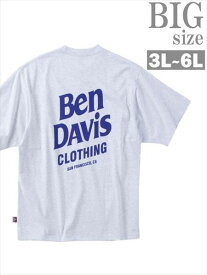 Tシャツ 大きいサイズ メンズ プリントT BEN DAVIS ベン・デービス ブランドロゴ トップス 男 かっこいい 服 C060328-05