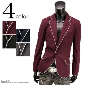 楽天市場 テーラードジャケット パイピング メンズファッション の通販