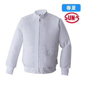 【4L】白衣ブルゾン 003 サンエス 空調風神服 空調作業服 帯電防止 消臭 着る扇風機 作業服 作業着