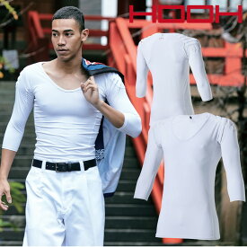 382 祭り用肩パットインナー Vネック 七分袖 HOOH 村上被服 祭り用品 冷感 高反発 消臭