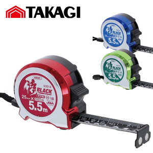 63014 63016 63018 RpNgRxbNX }Ot BLACK V Ɨpi 25mm×5.5m JIS1 ubN TAKAGI