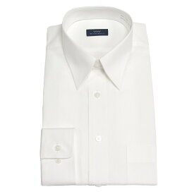 WITTYWALK(ウィッティウォーク) ワイシャツ カッターシャツ 長袖 形態安定 白無地 ブロード レギュラーカラー 標準体型 yシャツ ドレスシャツ メンズ コスパ