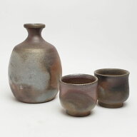 備前焼 半酒器（桟切） | おしゃれ 日本製 工芸品 和食器 陶器 備前焼 酒器 セット 徳利 とっくり 盃 杯 …