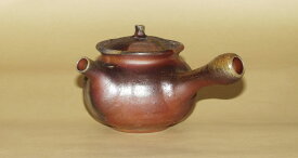 【紅茶】 ティーポット 茶器 備前焼 柴岡守作 横手急須(大）（守-04）