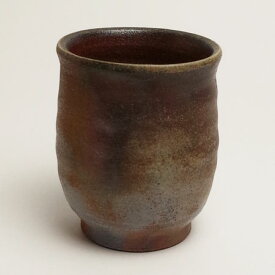 【】【北海道・沖縄除く】 備前焼 湯呑み（小）（桟切）120cc| 焼き物 陶磁器 陶器 日本製 おしゃれ ゆのみ 湯呑 湯のみ 和食器 父 プレゼント ギフト 内祝い 岡山県 岡山 備前 伝統工芸品 父親 男性 お父さん 箱入り 木箱入り キッチン雑貨 キッチン小物 敬老の日 岡山県