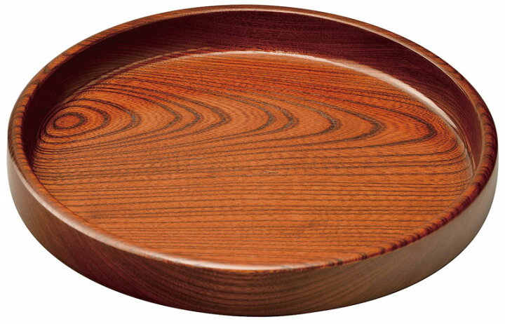楽天市場】天然木製 欅 茶盆 11.0 （径32.5×4.5cm）日本製 21-29-3｜お 