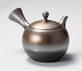 常滑焼 人水作 Gold & Silver 急須 セラメッシュ 260cc M397 | きゅうす おしゃれ 日本製 焼き物 人水 作家 陶器 陶磁器 陶製茶こし 日本六古窯 愛知 常滑市 モダン ティーポット おすすめ お茶 陶製 食器 和食器 茶器 プレゼント ギフト