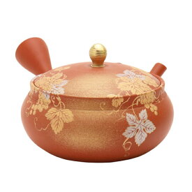 常滑焼 玉光作 金葡萄 急須 セラメッシュ 160cc Y109 | 急須 おしゃれ 日本製 深蒸し茶 茶 お茶 キッチン雑貨 焼き物 陶器 ティーポット ギフト プレゼント とこなめやき 食器 和食器