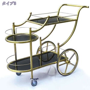 バーカート キッチンワゴン 2段 3段 ステンレス製 キャスター付き 移動式 業務用 モバイルワゴン ホームキッチン 収納ワゴン おしゃれ 耐荷重約150kg 配膳ワゴン ステンレスワゴン レストラン