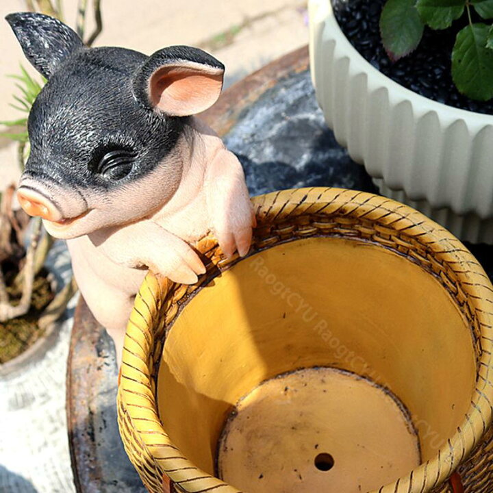 Amazon.co.jp: かわいいクリームケーキ型の多肉植物プランターポット、面白い漫画の動物が食べるケーキプランターポット、排水穴付き、小さな樹脂  植木鉢、ホームオフィスデスクトップデコレーション用(犬) : DIY・工具・ガーデン プランターポット 植物用セメント植木鉢 ... 犬用樹脂プランターポット - 面白い動物植物ポット ホームオフィス装飾用 かわいい植木鉢 排水穴付き 屋内屋外植物用 ユニークな多肉