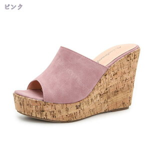 コンフォートサンダル レディース 歩きやすい 黒 厚底サンダル 11cmヒール かわいい オフィスサンダル 疲れない 美脚 ウェッジソール サンダル 黒 サンダル 赤い 疲れにくい 合成皮革 ウエッ