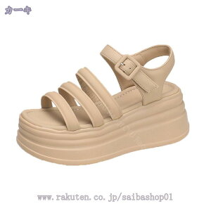 オープントゥ サンダル ストラップ 通気性 ウェッジソール レディース ウェッジサンダル コンフォート 幅広 甲高 敬老の日 疲れない 歩きやすい 通勤 厚底 婦人靴 ナチュラル 走れる 痛くな