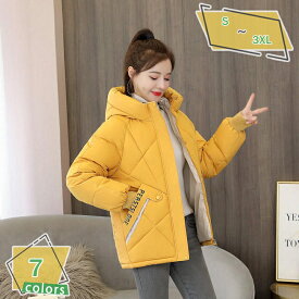 500円OFFクーポン コート レディース ダウンコート ダウンジャケット フード付き ハーフ丈 ジッパー 春服 アウター 無地 キルティング 冬服 ポケット カジュアル 撥水加工 防風防寒 ライトダウンコート アウター 大きいサイズ RaogtCYU