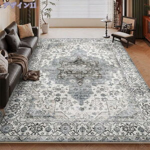 1000円OFFクーポン ラグ 長方形 花模様 滑り止め 一人暮らし 厚手 お手入れ簡単 冬用 ワンルーム 通年 エスニック アンティーク風 室内 ペルシャ絨毯 洗えるラグ カーペット ラグマット リビン