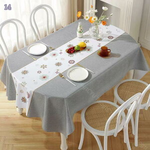 テーブルクロス 長方形 PVC製 テーブルカバー 北欧 撥水 防水 防油 厚手 耐熱 食卓カバー おしゃれ 家庭用 ホテル 純色 花柄 マルチクロス テーブルマット PVC デスクマット クリスマス飾り 汚
