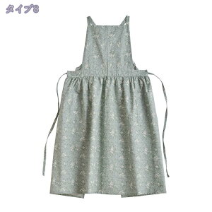 エプロン コットン レディース 防水 肩かけタイプ ポケット付き 大きめのサイズでお尻までカバー カフェ風 シンプル 園芸 カフェ レストラン ワークエプロン 喫茶店 家庭用 料理用 女性用