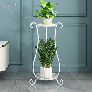 プランター スタンド おしゃれ 鉢置き 棚 丸 鉢植え台 園芸スタンド 台 植物 植木鉢 花 飾り台 植木鉢台 フラワースタンド 室内 植木鉢スタンド フラワーラック 2段 ポットスタンド 簡単組み