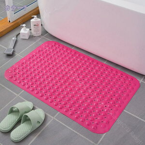 お風呂 すべり止めマット 浴槽マットお風呂マット 浴室内 滑り止めバスマット 速乾 洗える 吸盤付き 急速排水 無地 風呂まっと 洗い場マット 防カビ お年寄り 転倒防止 洗い場 洗面所 滑ら