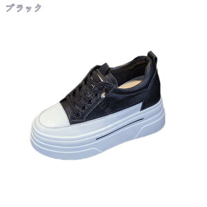 2000円OFFクーポン スニーカー レディース 春 無地 本革 シューズ レースアップ 滑り止め カジュアル スニーカー 快適 ファッション 軽い 美脚 疲れにくい 厚底シューズ トレーニングシューズ