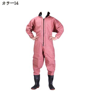 ウェーダー チェストハイウェーダー 釣り 防水 ラジアル 釣り用スーツ 簡単着脱 防水ズボン 怪我防止 厚底ソール 滑り防止靴底 田植え 魚市場 ウェーダー 肩まで防水 フード付き 手袋付き