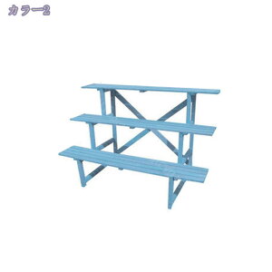 天然木製 フラワースタンドワイドタイプ フラワースタンド 玄関先 屋外 木製 室内 おしゃれ 花台 ベンチ ガーデニング雑貨 幅120cm サボテンなどの多肉植物やインテリア雑貨置きに最適 室内