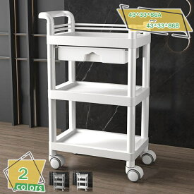 2000円OFFクーポン キッチンワゴン キャスター付き 3段 ワゴン 収納 スリム キッチン 棚 炊飯器 作業台 プラスチック ラック ストッパー付 サビにくい 清潔 丈夫 引き出し付 幅43 奥行33 三段 ハンドル付き スライド式ラック 食器棚 食品ストッカー RaogtCYU