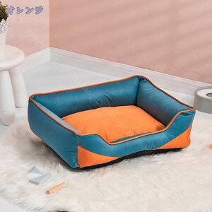 中型犬用ペットベッド 冬用 スクエア型 洗える 汚れ防止 おしゃれ 小中大型犬用 クッション ペット マット 通気性 吸湿通気 暖かい ふわふわ 通年使用 ペットソファー 洗える 小型犬/猫用 安