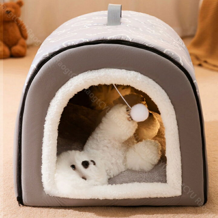 楽天市場】500円OFFクーポン 猫ベッド 猫ハウス ドーム型 犬小屋 犬 ベ 