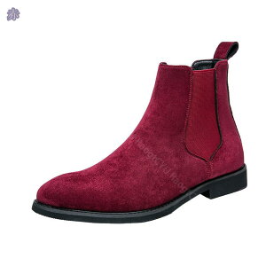 サイドゴアブーツ チェルシーブーツ メンズ ショート丈 スエード ビジネス フォーマル 通勤 プレーントゥ フラットシューズ ローヒール 滑り止め 秋冬 大人 カジュアル ビジネスブーツ 紳士