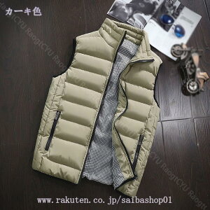 ダウンベスト 大きいサイズ メンズ ゴルフウェア ベスト アウター インナーダウンベスト 秋冬 ライトダウン 厚手 防寒着 防寒 釣り 軽量 チョッキ 中綿ベスト キルティング メンズダウンベ