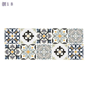 タイルシール 壁紙シール リメイクシート 北欧風 ウォールステッカー おしゃれ 剥がせる壁紙 キッチンシート 耐熱 防水 防汚 リフォームシール 賃貸OK モロッコ風 壁紙 のり付き 簡単取付 DIY