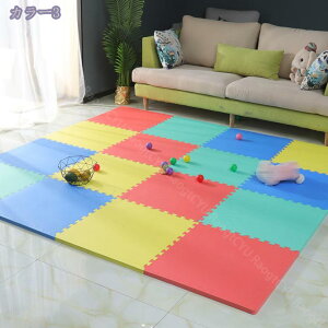 777円OFFクーポン ジョイントマット 厚手 マット パズルマット 防音 床暖房対応 衝撃吸収 滑り止め キズ防止 防水 お手入れ簡単 EVA カラフル 夏 冬 こども部屋 脱衣所 寝室 カーペット インテ
