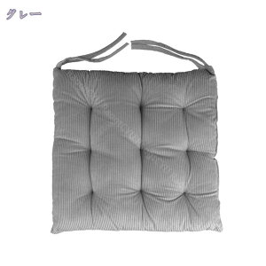 低反発 座布団 椅子用 クッション 滑り止め スクエア コール天 クッション 通気性 ひも付き 分厚い ざぶとん 無地 シートクッション カーシートクッション 座り心地いい 体圧分散 もちもち