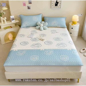 ベッドパッド 可愛い柄 敷きパッド 肌触りよい 通気 快適 丸洗い可能 エアコン対策 冷え対策 速乾 防湿 通気性 汗取りベッドパッド 匂いなし ズレない ムレにくい マット ベッドシーツ 綿 夏