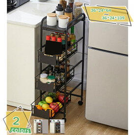 2000円OFFクーポン スライド式 引き出しラック 3段 簡単組立 キャスター付き 天板付き サイドラック デスクワゴン キッチンワゴン ラック コンパクト 省スペース 頑丈 黒 スライド 多用途収納ラック 棚 小物収納 キッチン収納 RaogtCYU