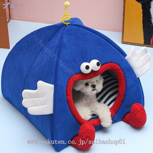 ペットハウス ドーム型 犬 冬 室内 2way かわいい ペットベッド 洗える 折りたたみ式 ふわふわ ペットクッション あったかい ぐっすり眠れる 寒さ対策 保温防寒 小型犬用 小動物用 猫ハウス