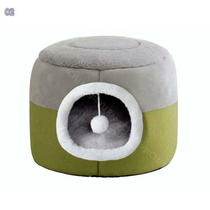 1000円OFFクーポン 猫ハウス 冬用 猫用ベッド 猫 ドーム型 ベッド ドームハウス 2way ペット用寝袋 保温防寒 可愛い 柔らか 洗える 滑り止め 小型犬 キャット 小動物用 室内用 休憩所 寝床 クッ