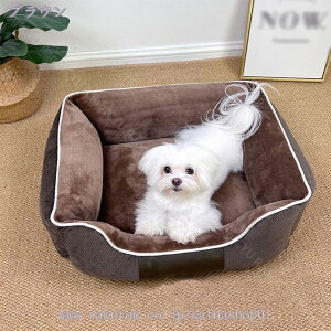 犬 ベッド 猫 犬 クッション ペットベッド 小型犬 猫用 通年 滑り止め 防寒 あったか ふわふわ 中綿だっぷりボリューム 低反発 洗える ペットソファ スクエアベッド 寝床 犬猫寝具 子犬 老犬