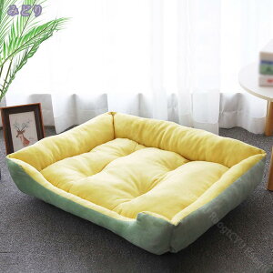 猫 ベッド 冬用 犬 ペットベッド クッション ペットソファ ソフト ペットマット スクエア型 ペットベッド ぐっすり眠る ふわふわ もこもこ 暖かい 秋冬用 滑り止め 防寒 クッションベッド マ