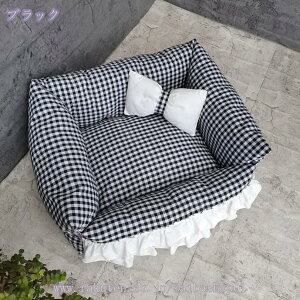 猫 ベッド 犬 ベッド スクエア型 ふわふわ ペットベッド 犬 クッション ぐっすり眠る 滑り止め 秋冬用 洗える 丈夫 キャット 通年 猫用 小型犬用 ペット用品 あったか おしゃれ 中型犬冬場ベ