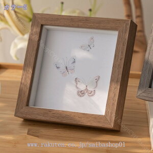 正方形がかわいいフォトフレーム 150*150mm 全6色 ブラウン ナチュラル ホワイト 正方形127×127mm L判 ましかく 正方形 フレーム 額縁 軽量 刺繍 キルト 布 新色追加 写真立て 木製 卒業 入学 引越